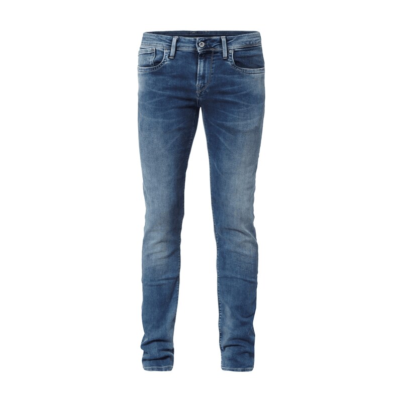 Pepe Jeans Slim Fit Low Waist Jeans im Stone Washed-Look