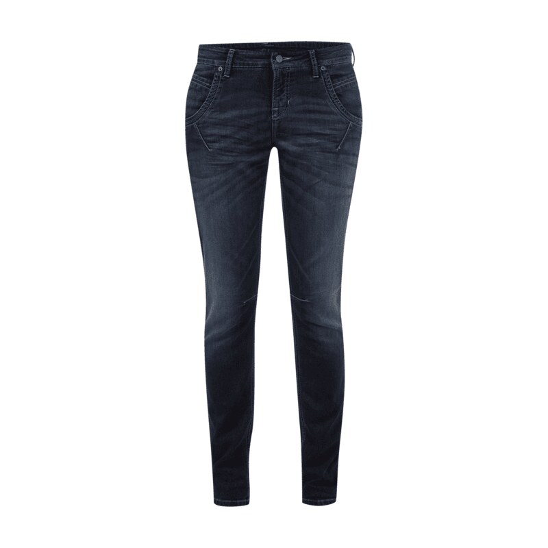 Cambio Stone Washed Sweatjeans im Leisure Fit
