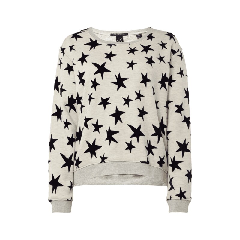Maison Scotch Sweatshirt mit Sternen-Aufnähern