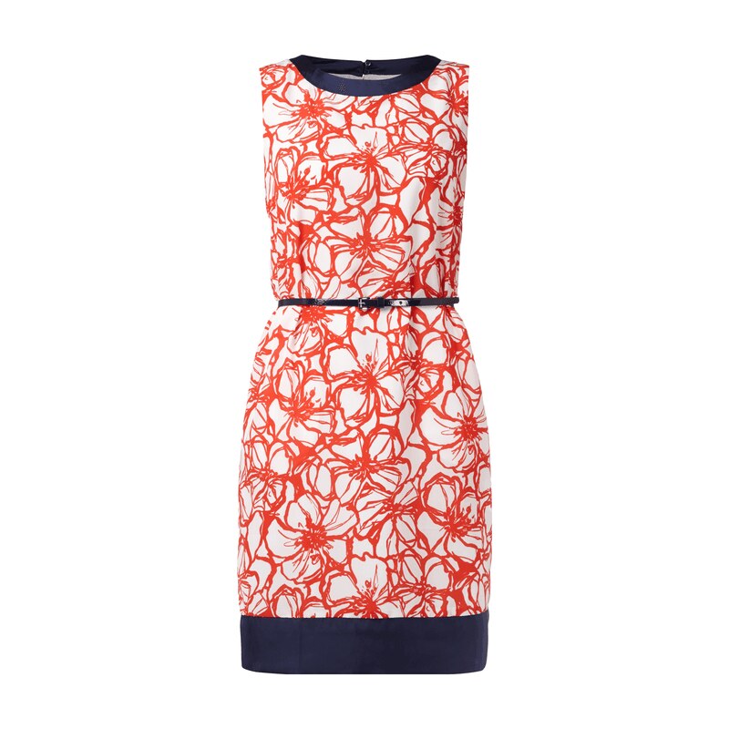 Jake*s Collection Kleid mit floralem Muster inklusive Taillengürtel