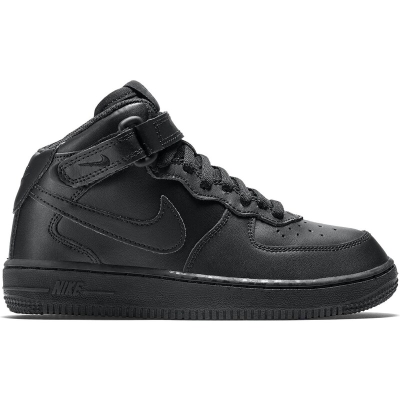 Nike Air Force 1 Mid (PS) - High Sneakers aus Leder - schwarz