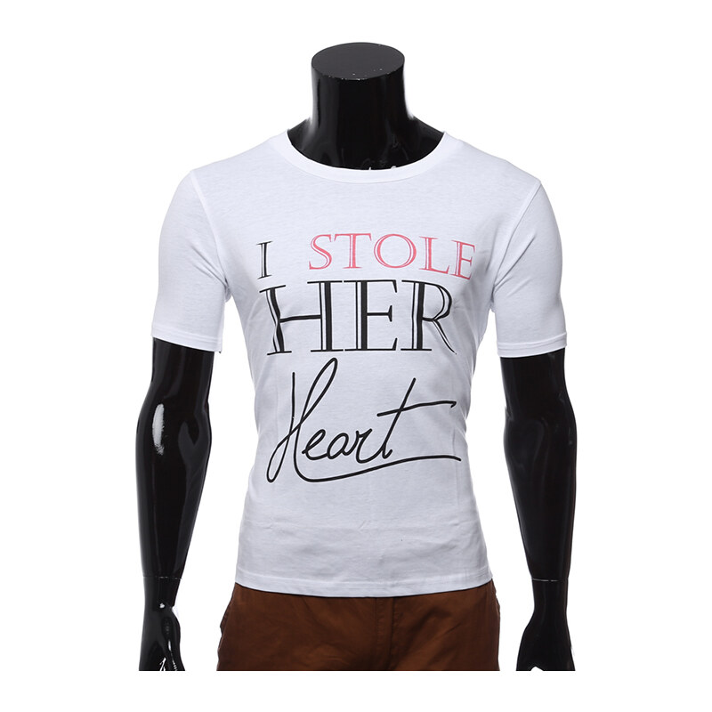 Lesara Pärchen-T-Shirt I Stole Her Heart für Herren - XXL