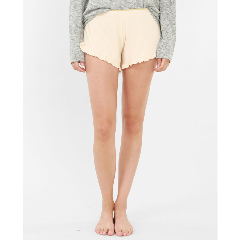 Homewear-Shorts mit Rüsche Zartrosa, Größe L -Pimkie- Mode für Damen