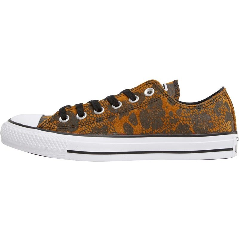 Converse Womens CT All Star OX Leather Print Antiqued/Black/White