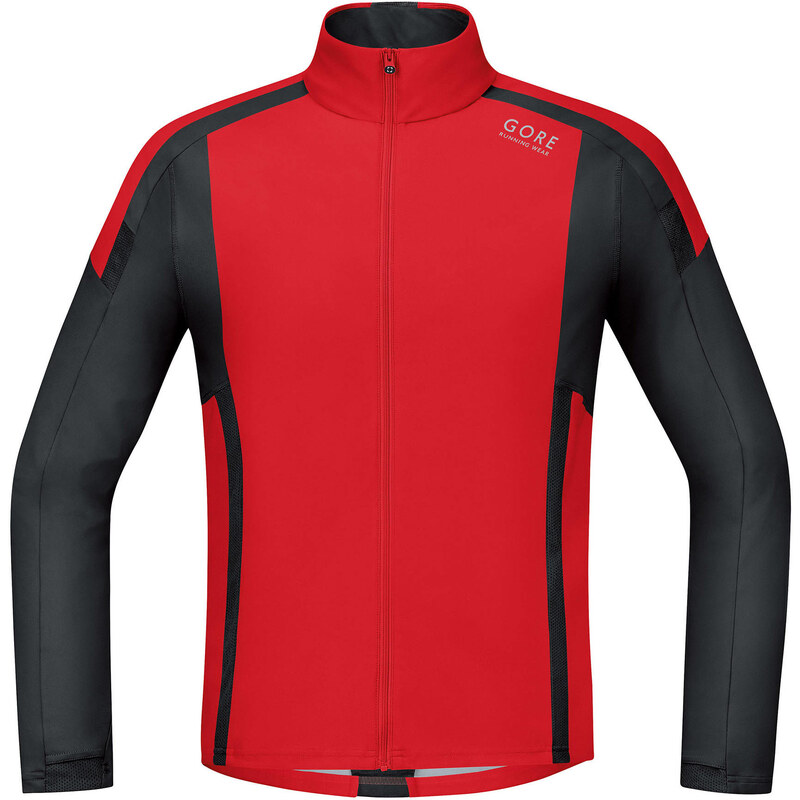 Gore Running Wear: Herren Laufshirt Langarm Air Shirt, rot, verfügbar in Größe M