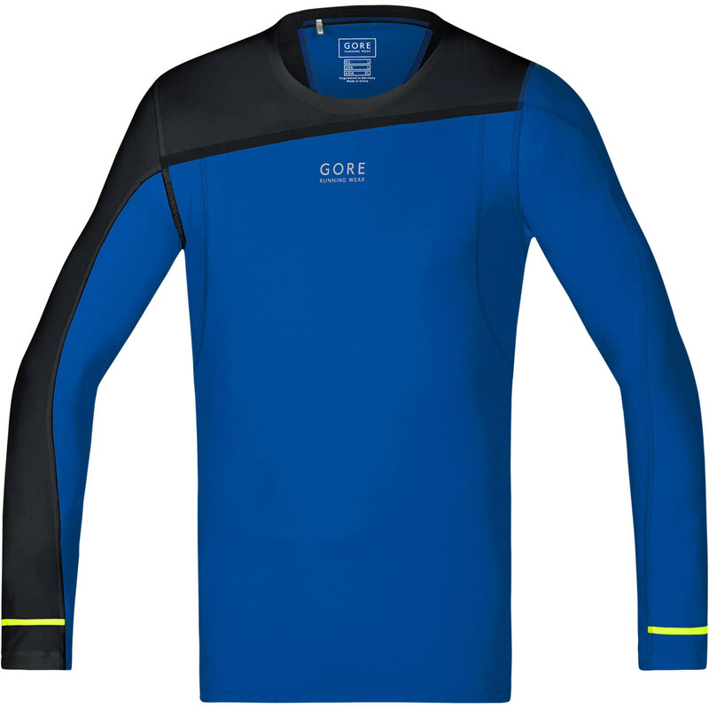 Gore Running Wear: Herren Laufshirt Fusion Shirt Langarm, blau, verfügbar in Größe XL,M,L