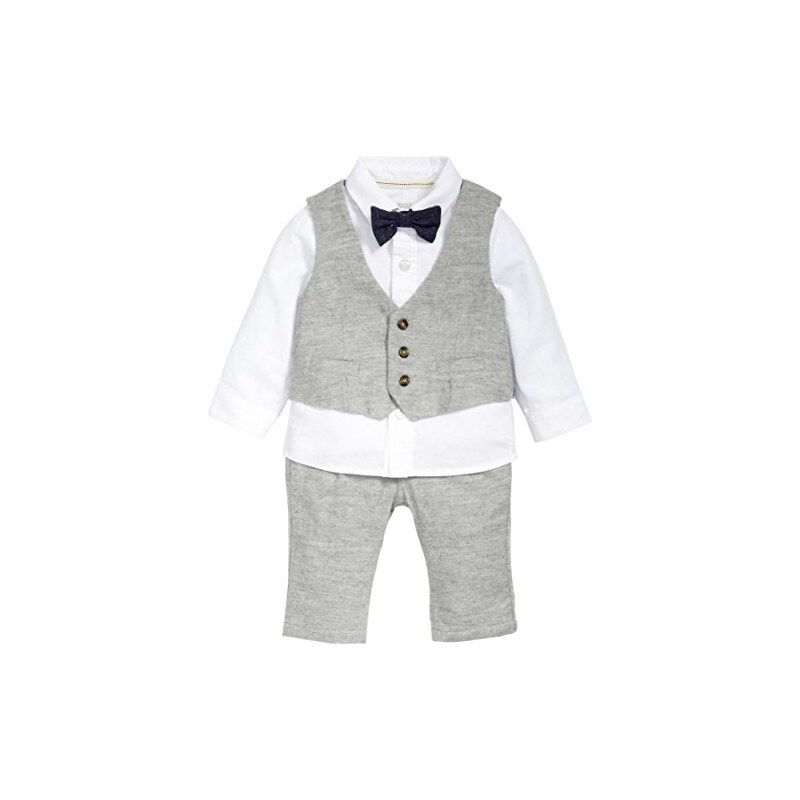 Mamas & Papas Baby-Jungen Anzug and 4 Piece Grey Tweed Suit Set