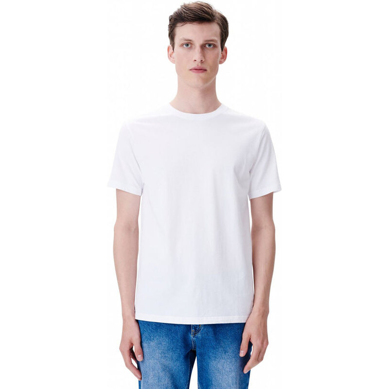 WOOD WOOD Tee Solid T-Shirt weiss (BRIGHT WHITE)