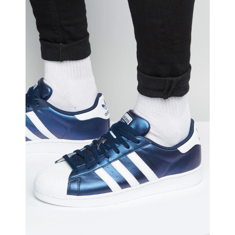 adidas Originals - Superstar - Blaue Sneaker S75875 - Blau
