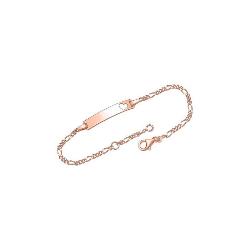 Unique Jewelry 925er Silber Armband roségold Herz mit Gravur ID1001-R