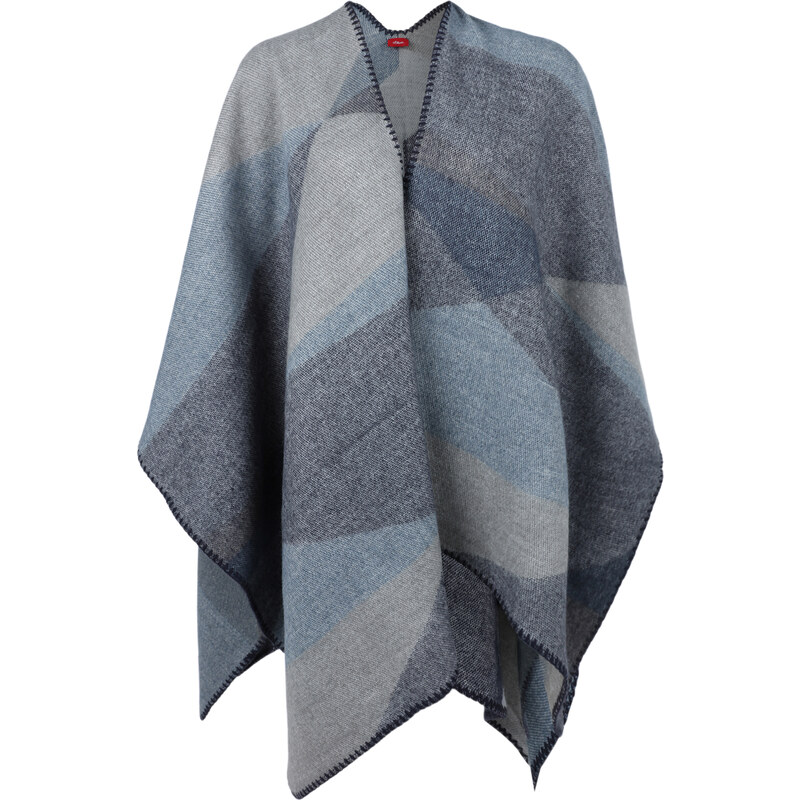 s.Oliver Oversize-Poncho in Colorblocking