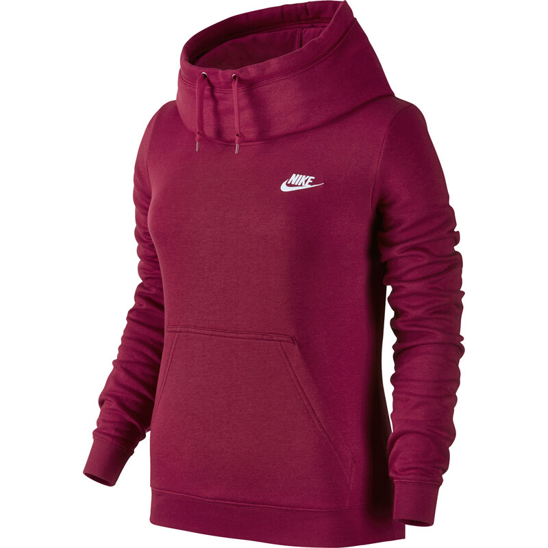 Nike Funnel-Neck W Hoodie red/white