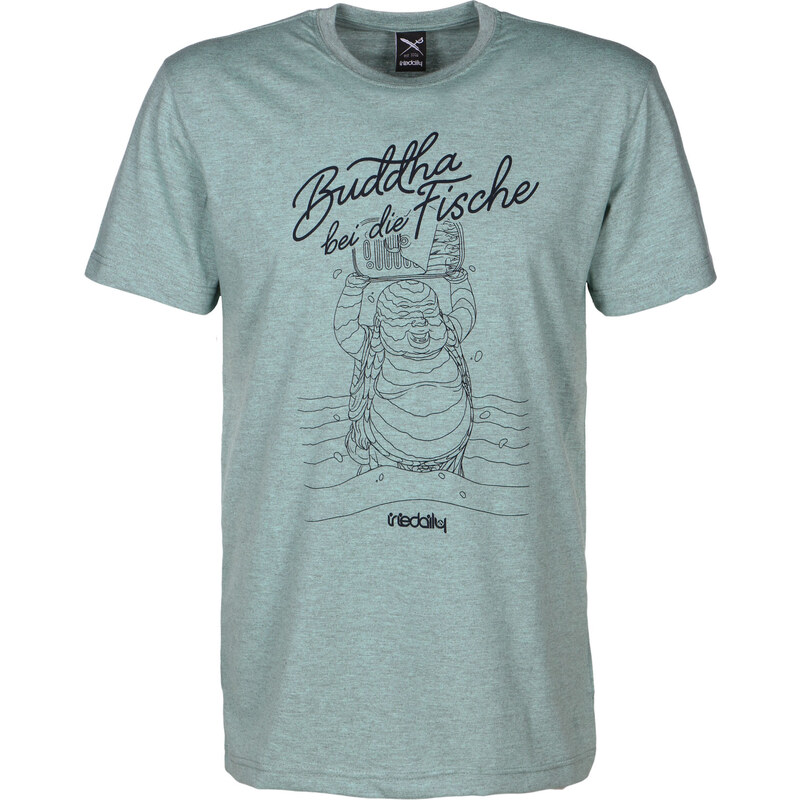 Iriedaily Fishbuddha T-Shirt mintgrey