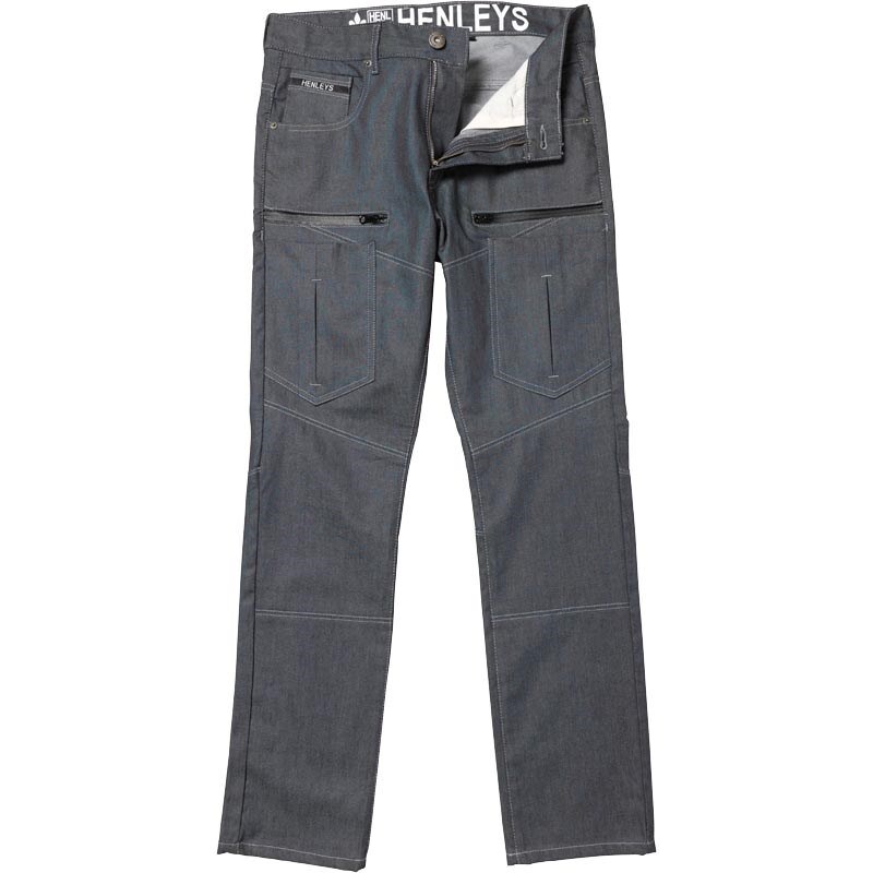 Henleys Herren Jeans in regulär Passform Grau