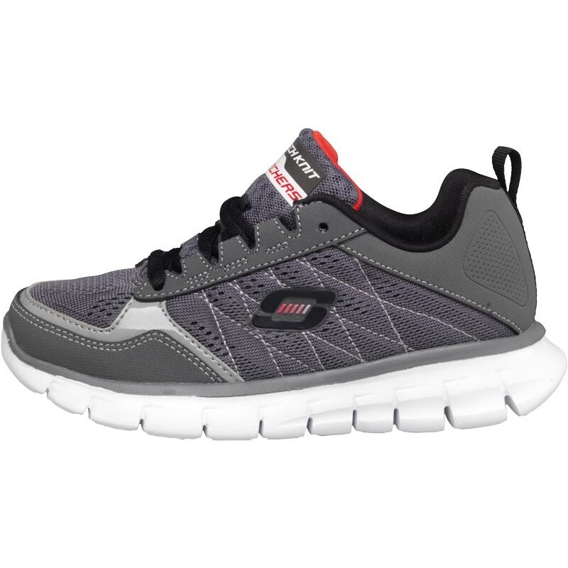 Skechers Junior Synergy Power Stitch Trainers Charcoal/Black