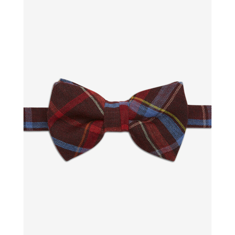 Ted Baker Fliege aus Plaid-Wolle Rot