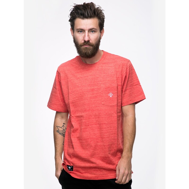 LRG All Natural SS Knit Red Heather