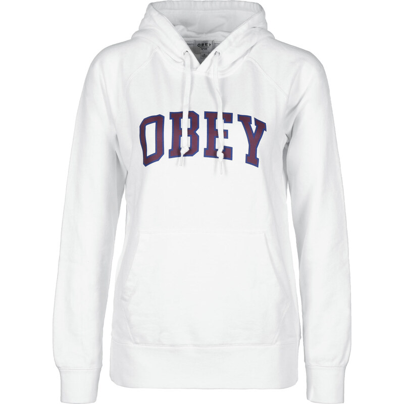 Obey Learning W Hoodie white