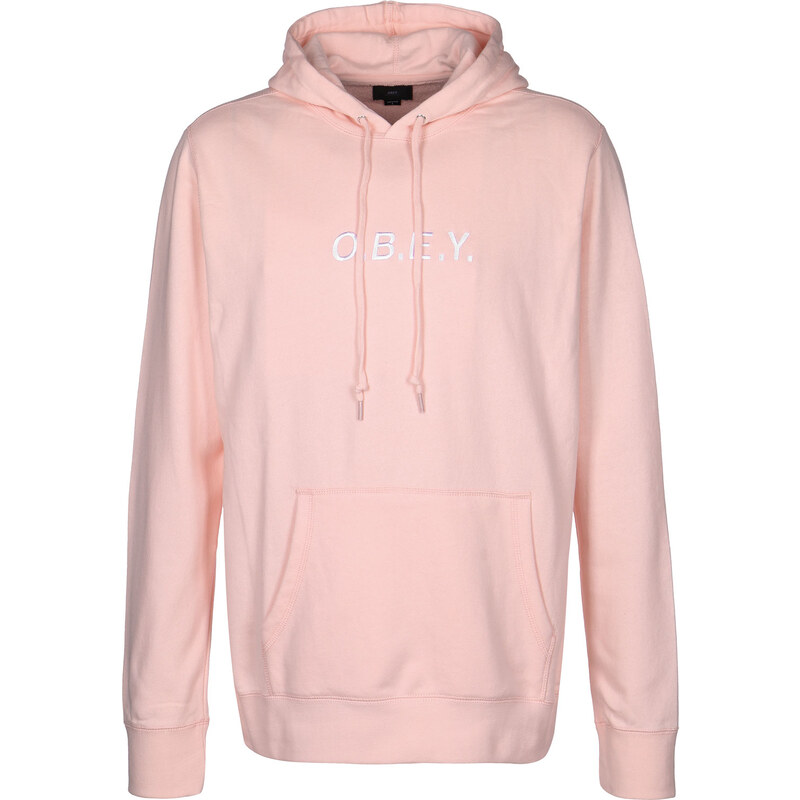 Obey Contorted Hoodie pink