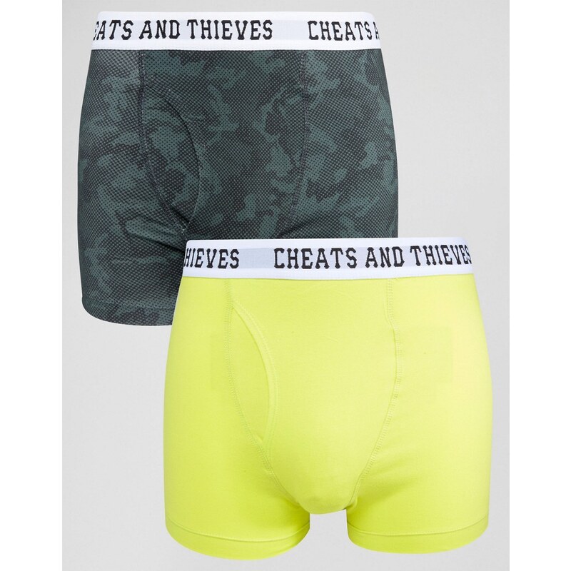 Cheats & Thieves - Unterhosen im 2er-Set - Grün
