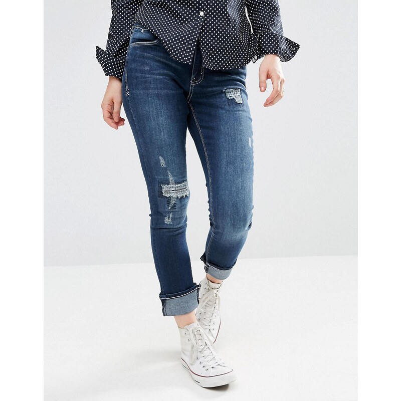 Ditto's - Caitlin - Enge Jeans mit mittelhohem Bund - Blau