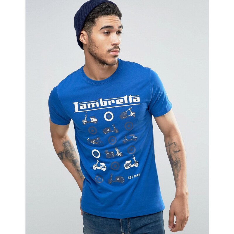 Lambretta - Multi Scooter - T-Shirt - Blau