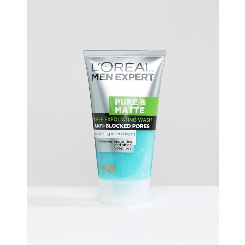 L'Oreal Paris - Men Expert Pure & Matte - Peeling-Gesichtsreiniger 150 ml - Mehrfarbig