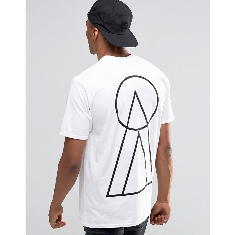 New Love Club - Tri-Circle - T-Shirt mit rückseitigem Aufdruck - Weiß