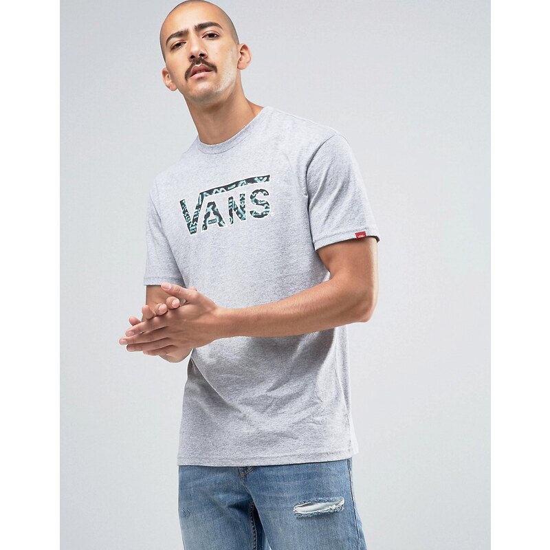 Vans - Fill - Klassisches graues T-Shirt mit Logo, V2OGJCZ - Grau