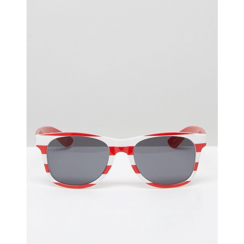 Vans - Spicoli - Sonnenbrille mit Flaggendesign, VLC0JFQ - Rot