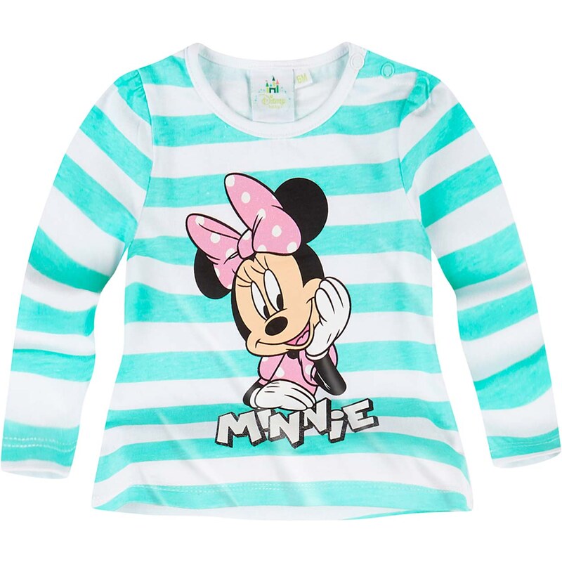 Disney Minnie Langarmshirt weiß in Größe 3M für Mädchen aus 100% Baumwolle