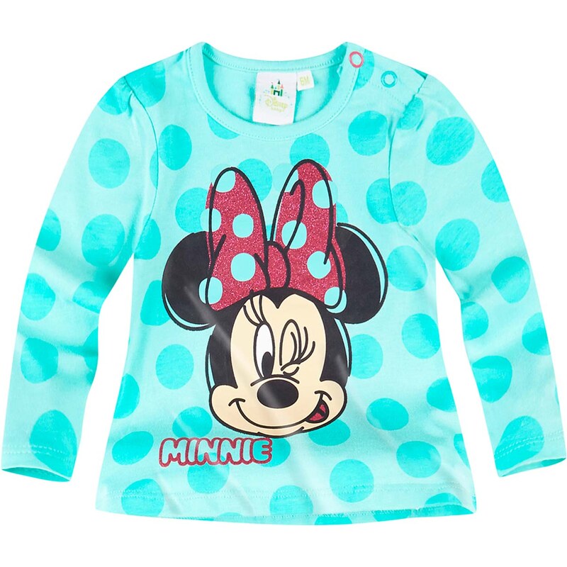 Disney Minnie Langarmshirt türkis in Größe 3M für Mädchen aus 100% Baumwolle