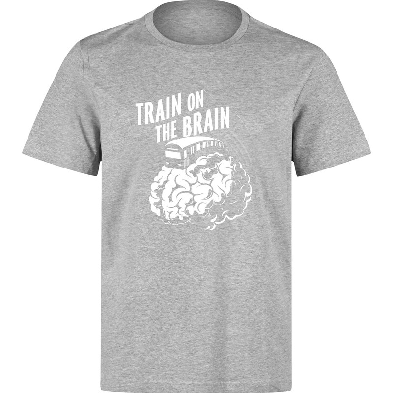 Underpressure Train On The Brain T-Shirt heather grey