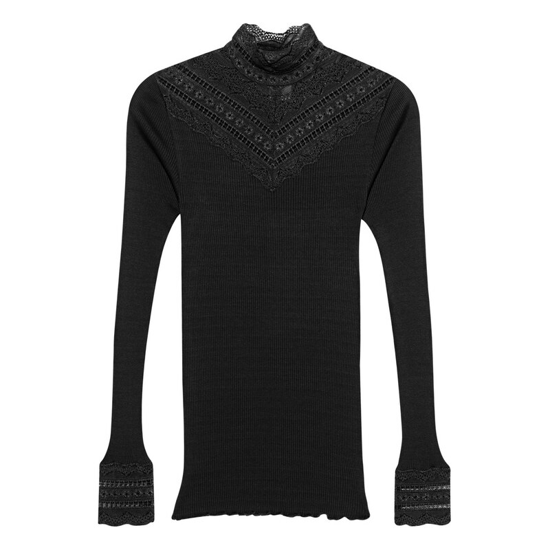 ROSEMUNDE COPENHAGEN Benita Silk Shirt Black