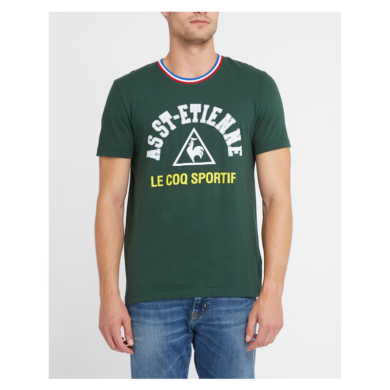 LE COQ SPORTIF Grünes Sweatshirt im Retro-Look Saint Etienne