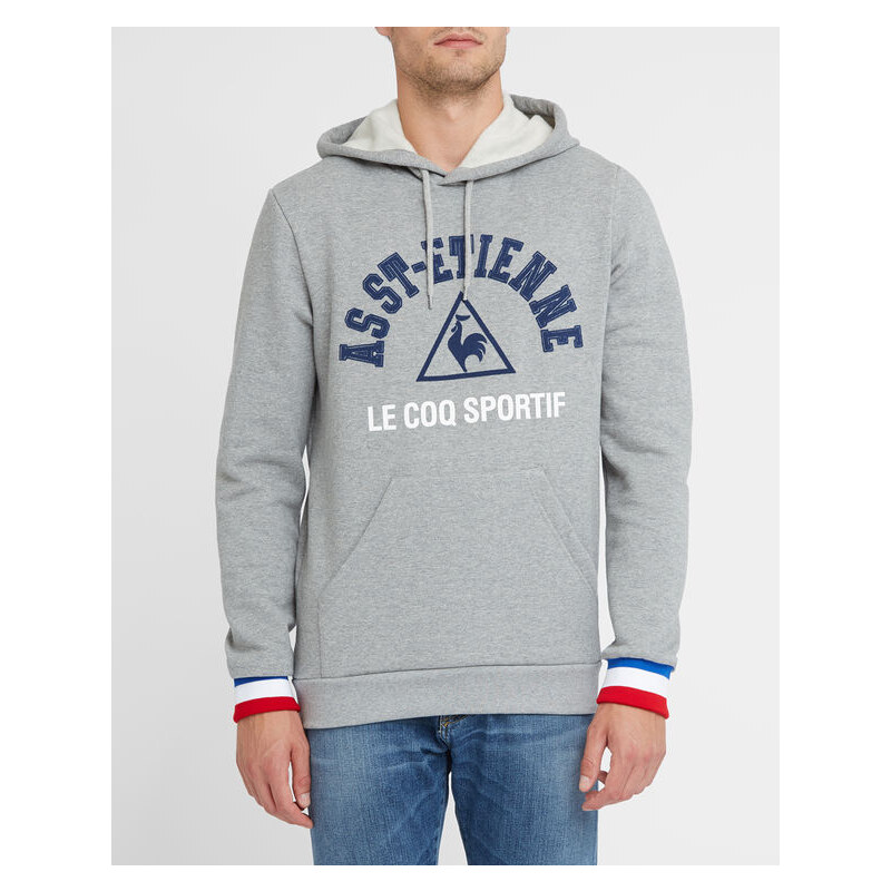 LE COQ SPORTIF Graues Sweatshirt im Retro-Look Saint Etienne