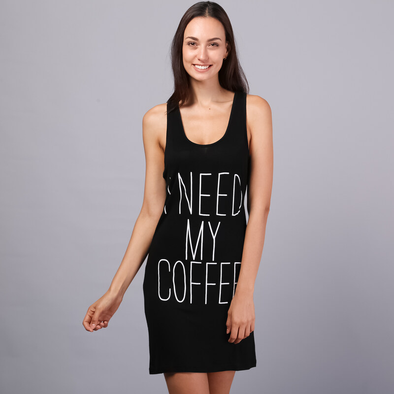 Lesara Nachthemd I Need My Coffee - M