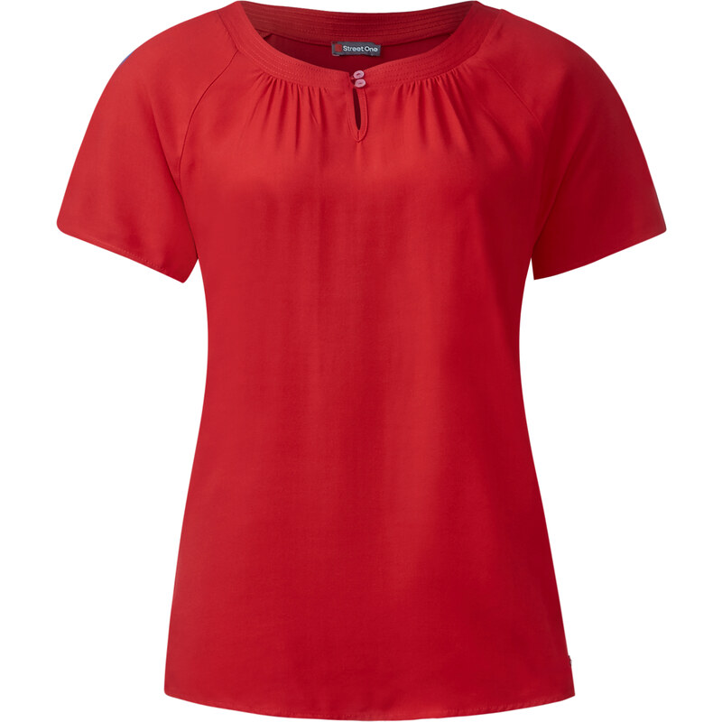 Street One Kurzarm Shirt Gerrit - pure red, Damen