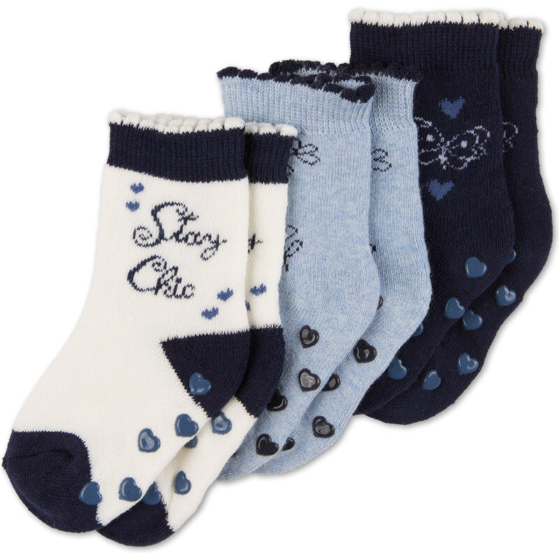 C&A Baby-Socken in Blau / Weiss