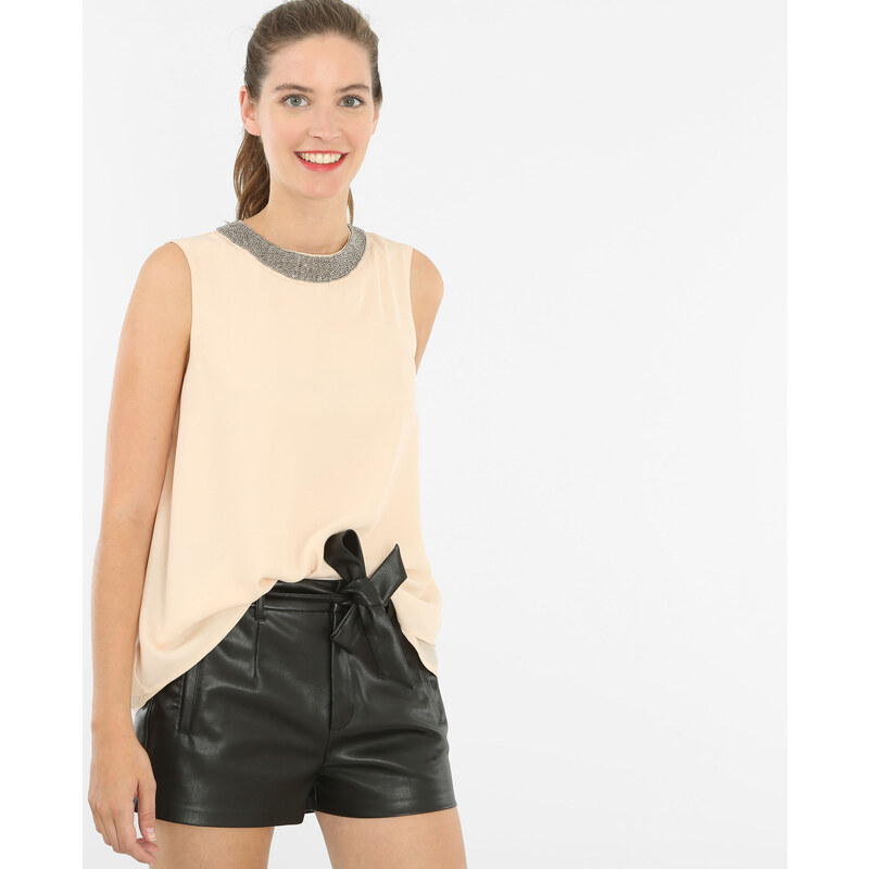Bluse aus weich fließendem Material mit Zierausschnitt Zartrosa, Größe S -Pimkie- Mode für Damen