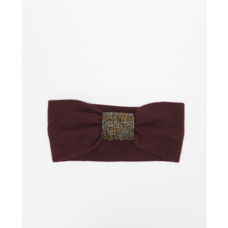 Haarband mit Zierschleife Bordeauxrot, Größe 00 -Pimkie- Mode für Damen