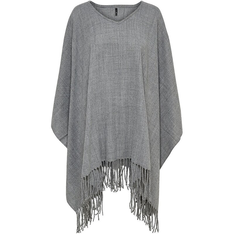 Only Einfarbiger Poncho
