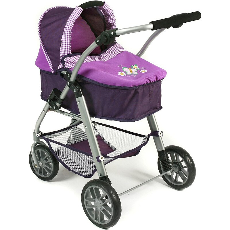 CHIC2000 Kombi Puppenwagen mit drehbarem Babywannen Aufsatz, »EMILIA Purple«
