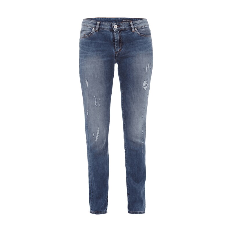 Marc O´Polo Straight Fit 5-Pocket-Jeans im Destroyed Look
