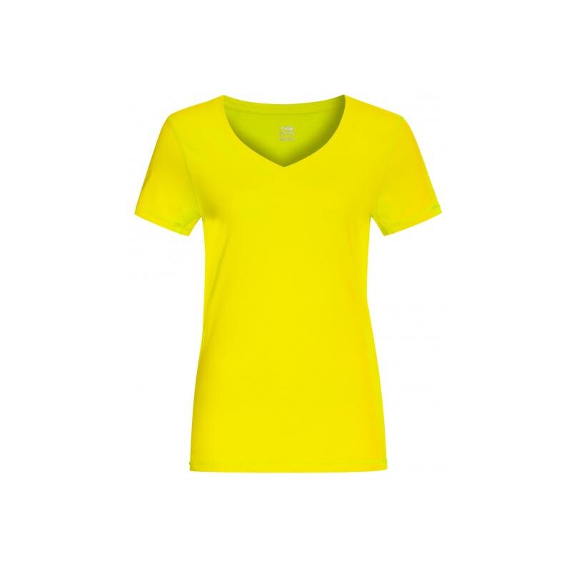 Vittorio Rossi Damen Funktionsshirt figurbetont, gelb