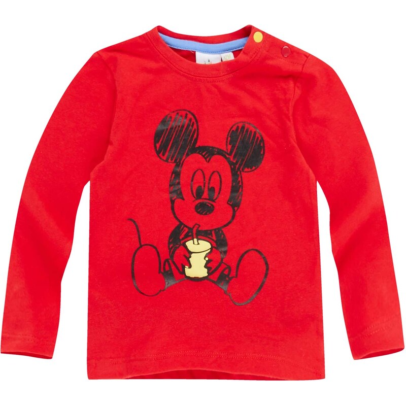 Disney Mickey Langarmshirt rot in Größe 3M für Jungen aus 100% Baumwolle