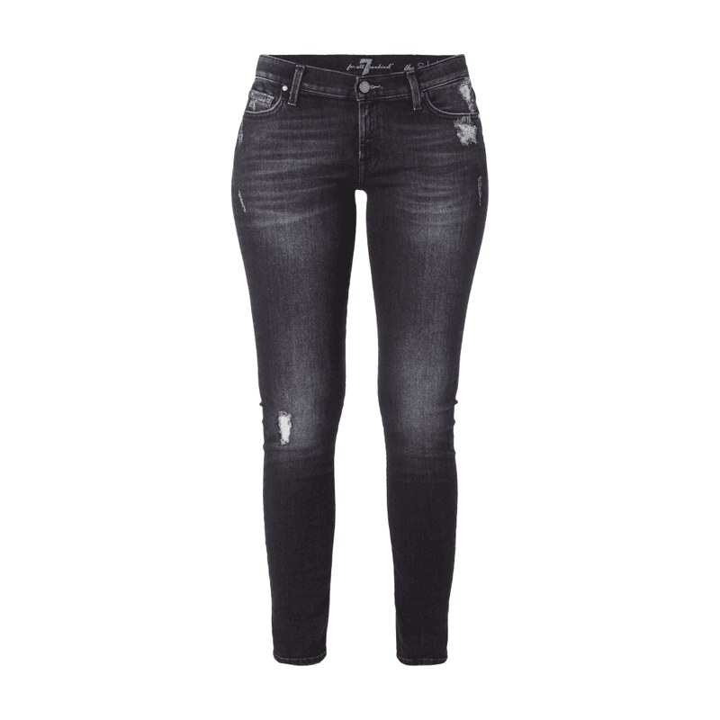 7 for all mankind Destroyed Look Skinny Fit Jeans