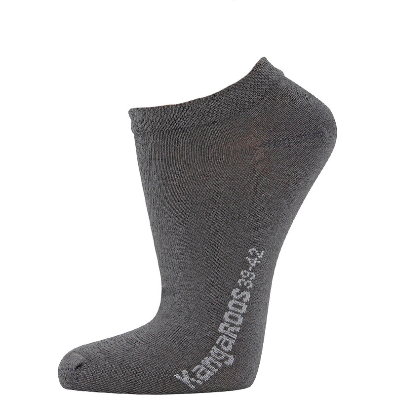 Lesara 2er-Set Kangaroos Sneaker-Socken - Dunkelgrau - 39-42