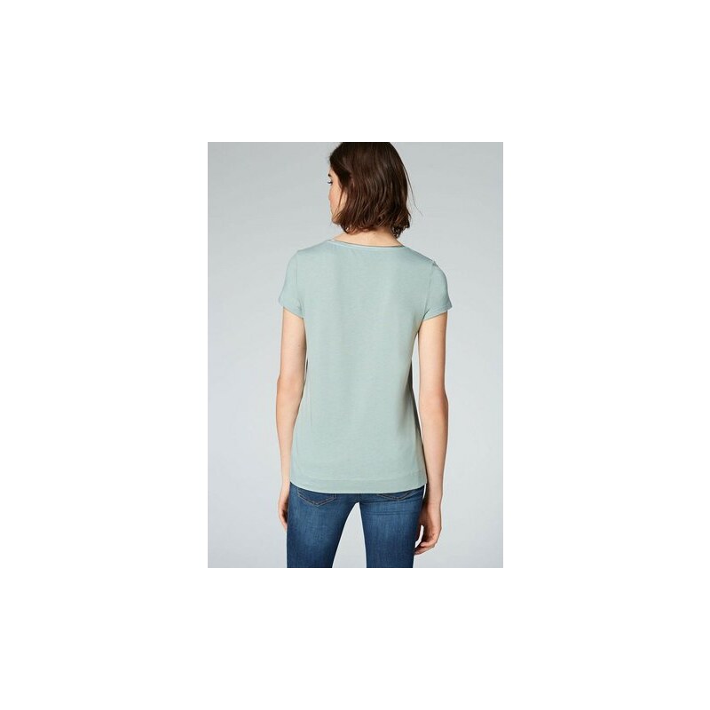 HALLHUBER Damen HALLHUBER T-Shirt im Fabric-Mix grün L,M,S,XL,XS,XXL