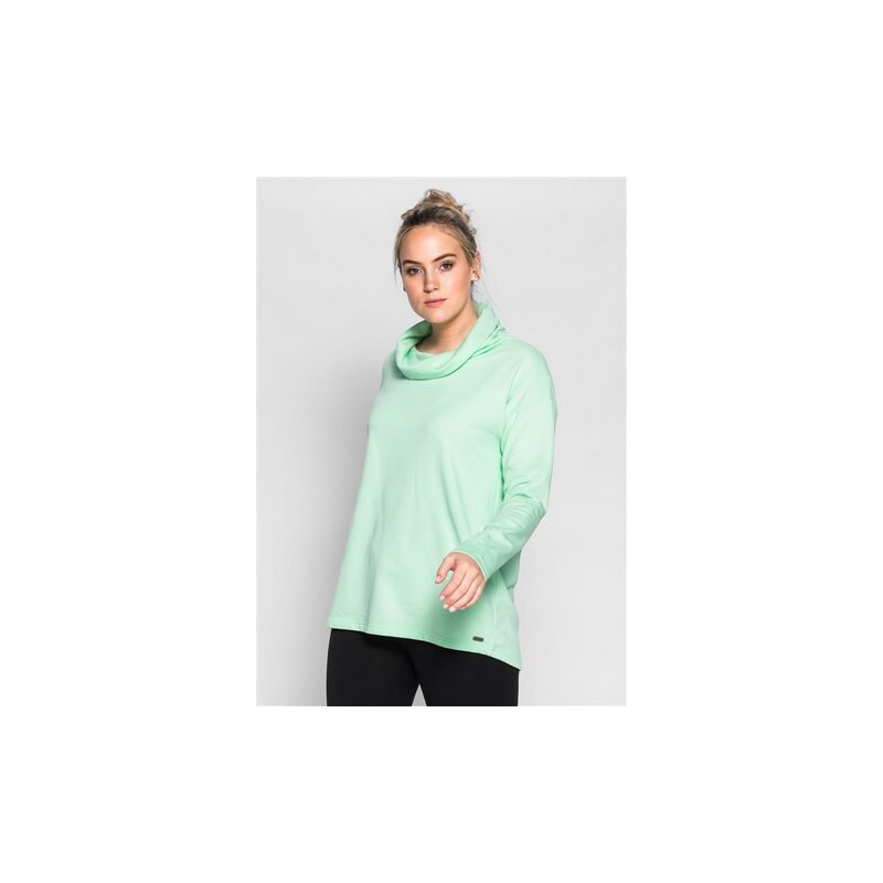 Damen Casual Sweatshirt mit Rollkragen SHEEGO CASUAL grün 40/42,44/46,48/50,52/54,56/58
